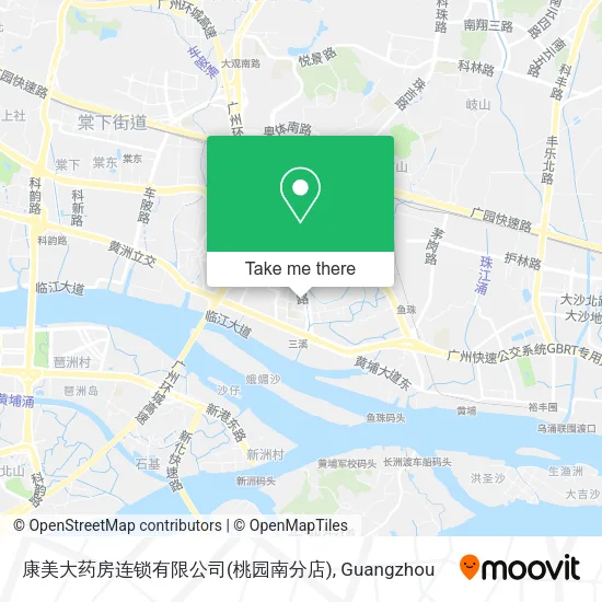 康美大药房连锁有限公司(桃园南分店) map