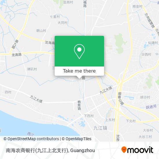 南海农商银行(九江上北支行) map