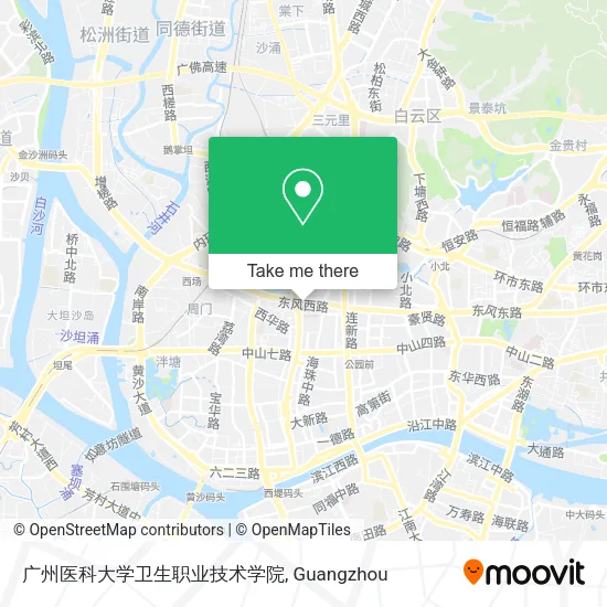 广州医科大学卫生职业技术学院 map