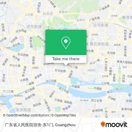 广东省人民医院宿舍-东1门 map