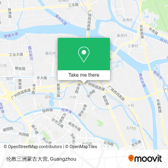 伦教三洲蒙古大营 map