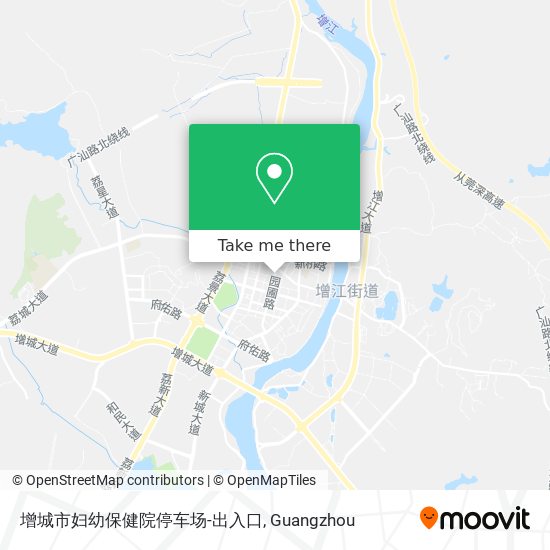 增城市妇幼保健院停车场-出入口 map