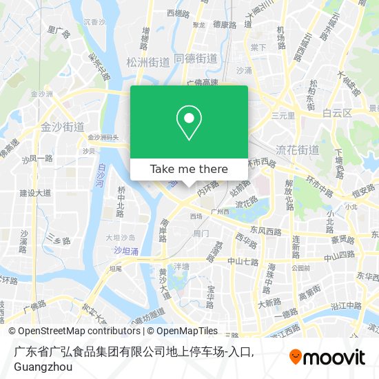 广东省广弘食品集团有限公司地上停车场-入口 map