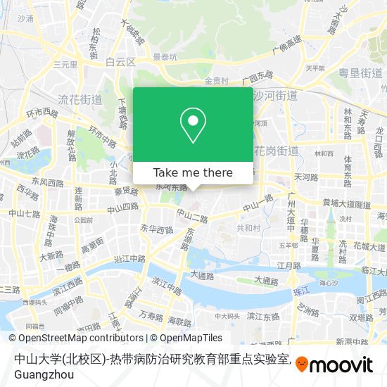 中山大学(北校区)-热带病防治研究教育部重点实验室 map