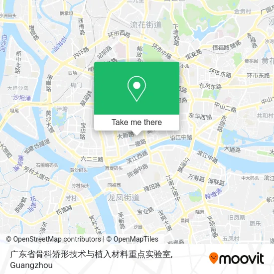 广东省骨科矫形技术与植入材料重点实验室 map
