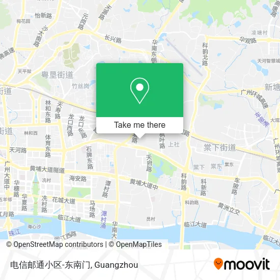 电信邮通小区-东南门 map