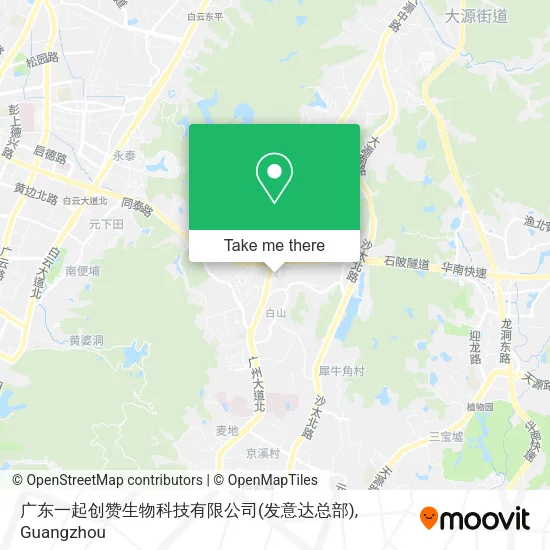 广东一起创赞生物科技有限公司(发意达总部) map