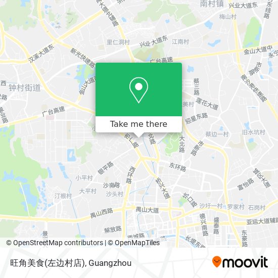 旺角美食(左边村店) map