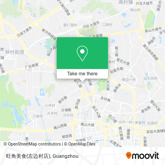 旺角美食(左边村店) map