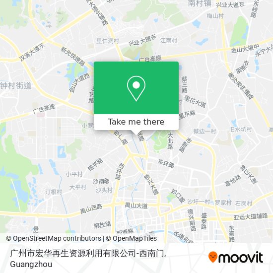 广州市宏华再生资源利用有限公司-西南门 map