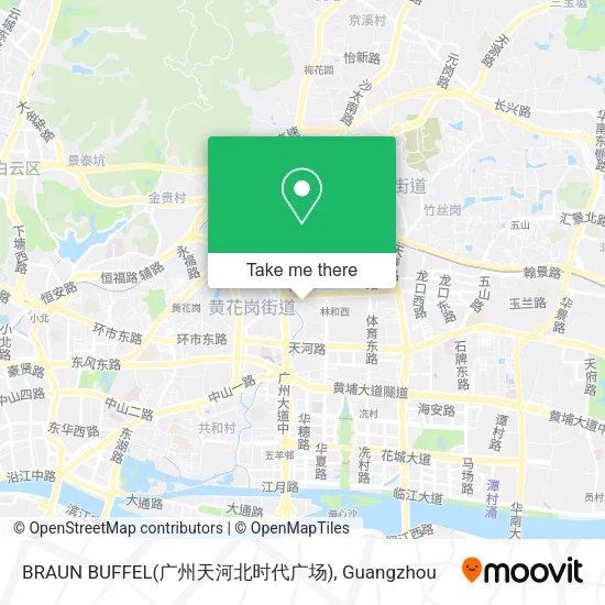 BRAUN  BUFFEL(广州天河北时代广场) map