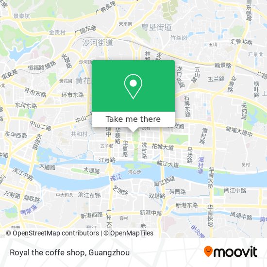 Royal the coffe shop map