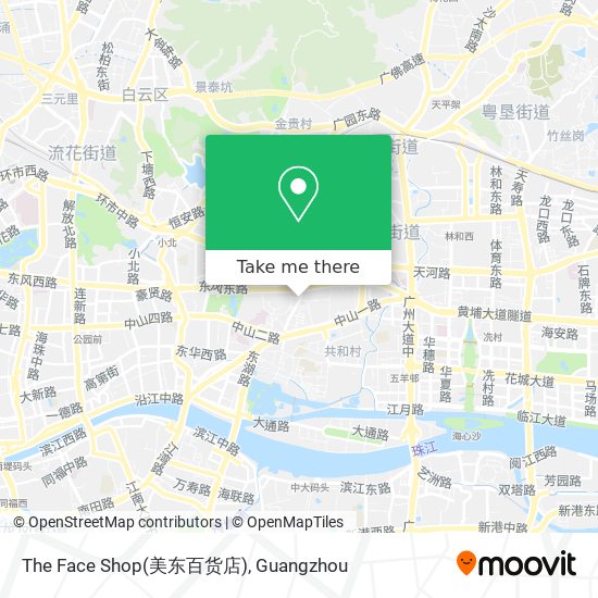 The Face Shop(美东百货店) map