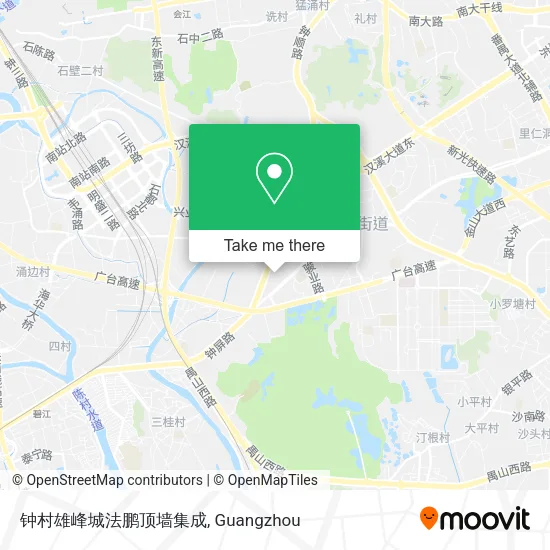 钟村雄峰城法鹏顶墙集成 map
