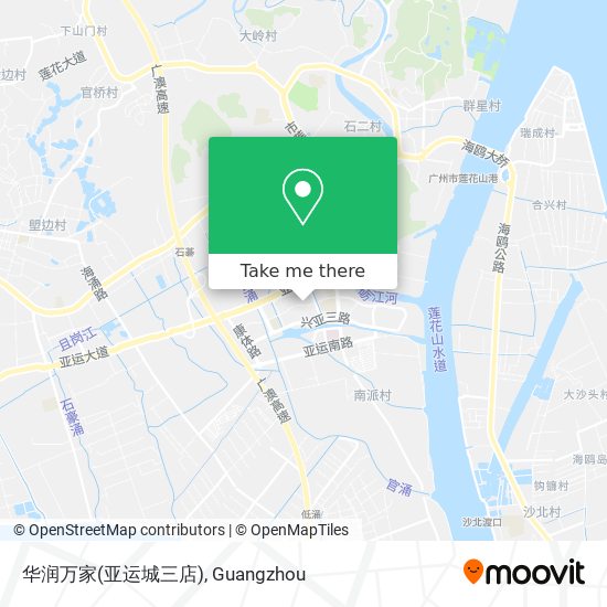 华润万家(亚运城三店) map