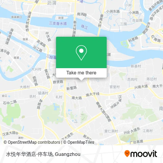 水悦年华酒店-停车场 map