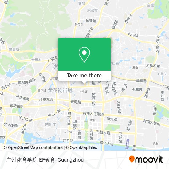 广州体育学院-EF教育 map