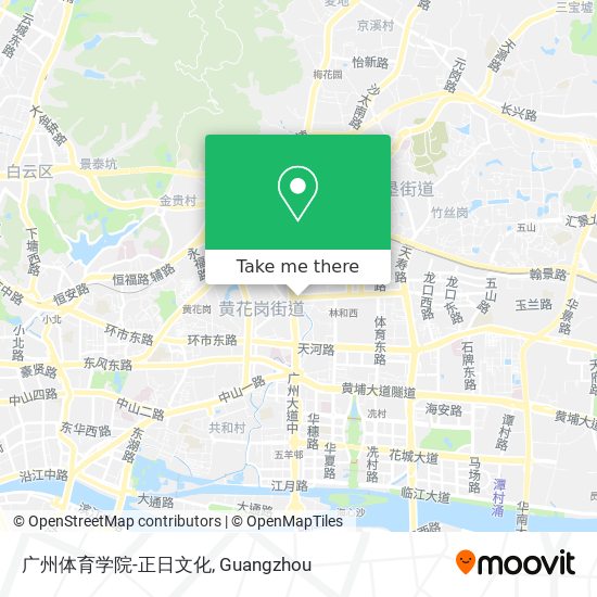 广州体育学院-正日文化 map