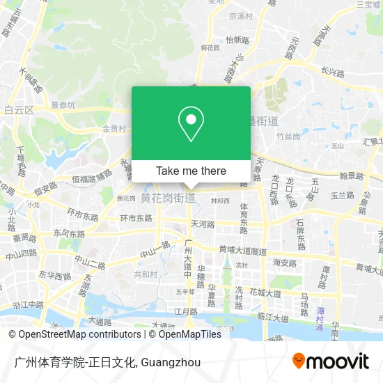 广州体育学院-正日文化 map