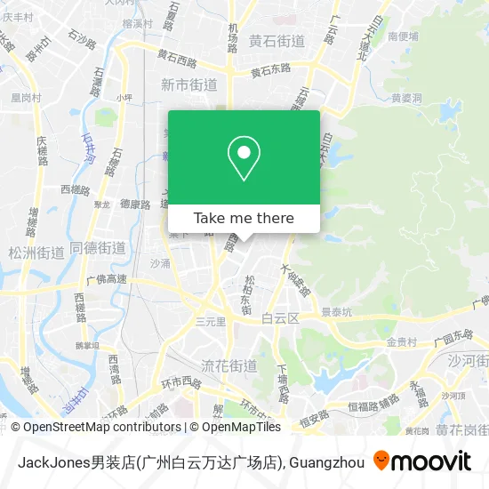 JackJones男装店(广州白云万达广场店) map