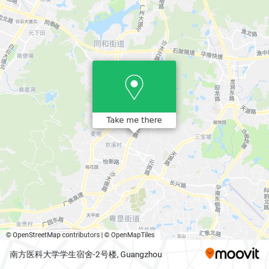 南方医科大学学生宿舍-2号楼 map