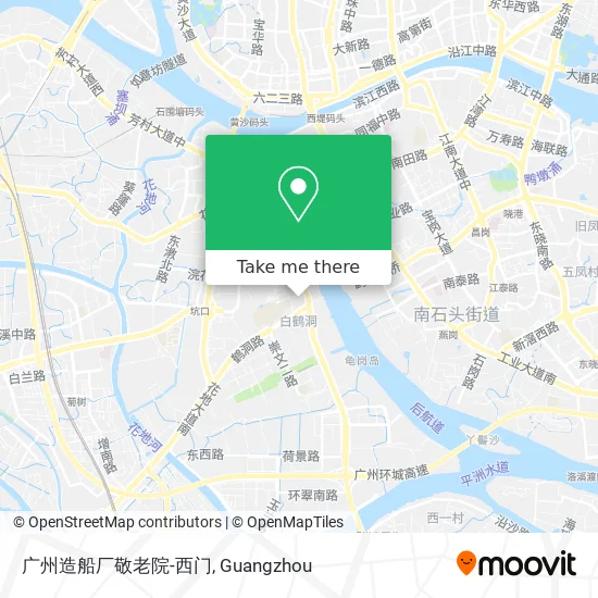 广州造船厂敬老院-西门 map