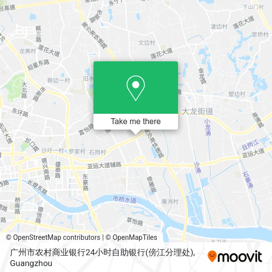 广州市农村商业银行24小时自助银行(傍江分理处) map