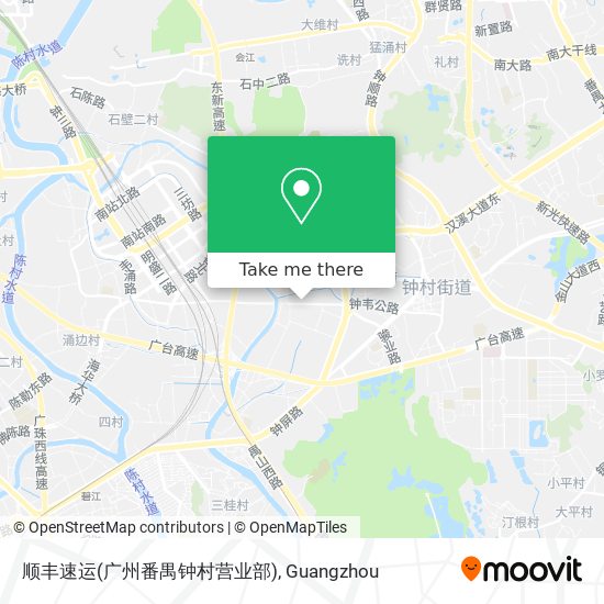 顺丰速运(广州番禺钟村营业部) map