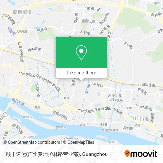 顺丰速运(广州黄埔护林路营业部) map