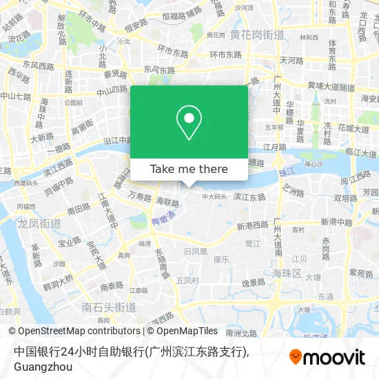 中国银行24小时自助银行(广州滨江东路支行) map
