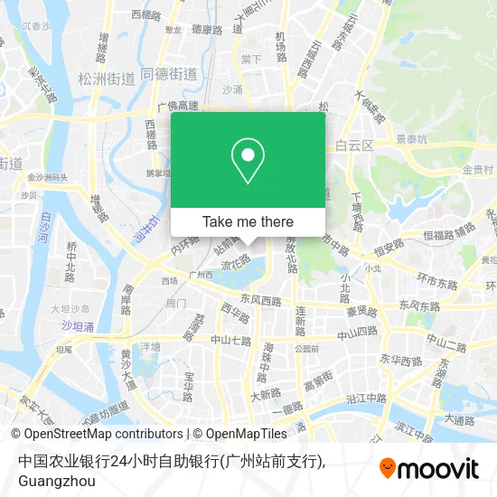 中国农业银行24小时自助银行(广州站前支行) map