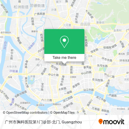 广州市胸科医院第1门诊部-北门 map