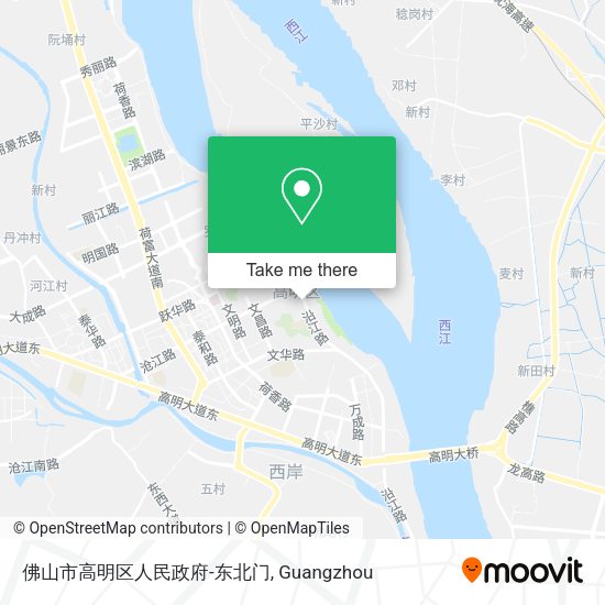 佛山市高明区人民政府-东北门 map