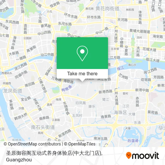 圣原御容阁互动式养身体验店(中大北门店) map