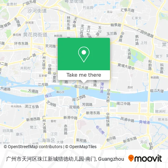 广州市天河区珠江新城猎德幼儿园-南门 map