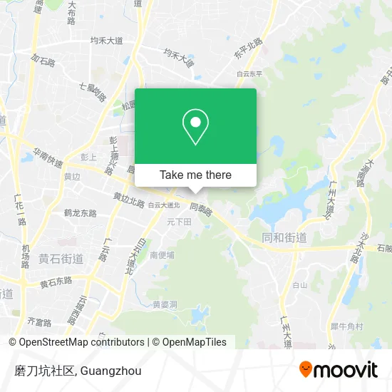 磨刀坑社区 map