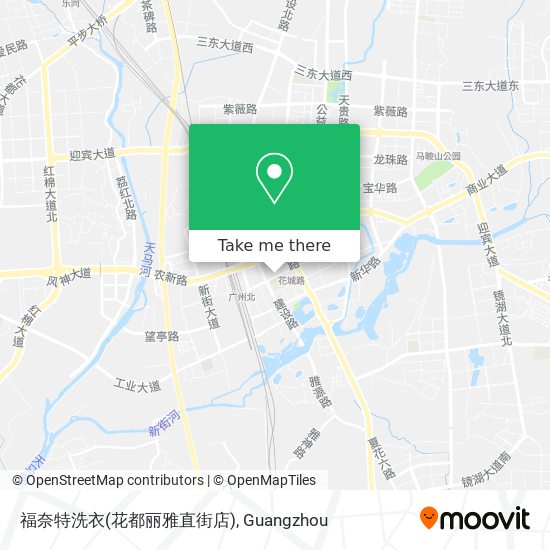 福奈特洗衣(花都丽雅直街店) map