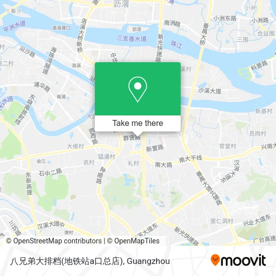 八兄弟大排档(地铁站a口总店) map