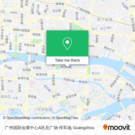 广州国际会展中心A区北广场-停车场 map