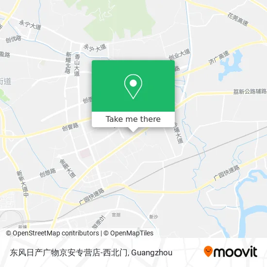 东风日产广物京安专营店-西北门 map