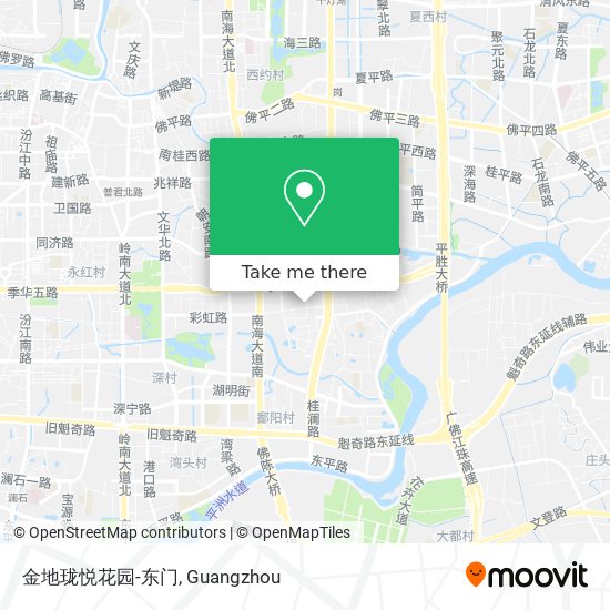 金地珑悦花园-东门 map