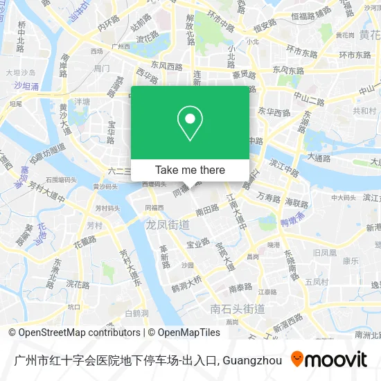 广州市红十字会医院地下停车场-出入口 map