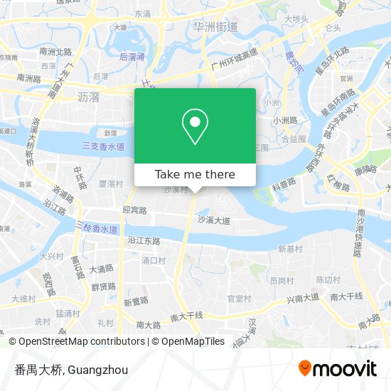 番禺大桥 map