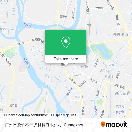 广州市欣竹不干胶材料有限公司 map