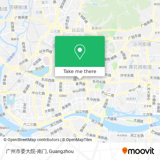 广州市委大院-南门 map