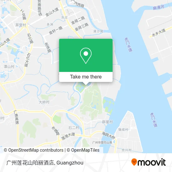 广州莲花山珀丽酒店 map