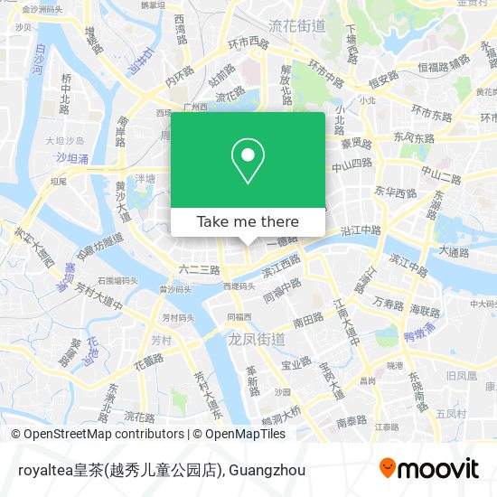 royaltea皇茶(越秀儿童公园店) map