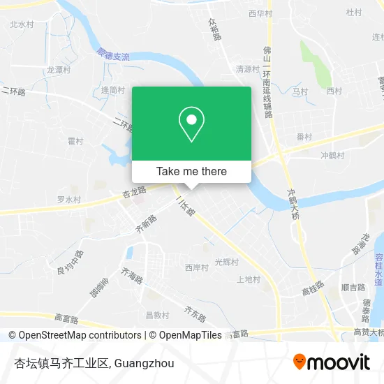 杏坛镇马齐工业区 map