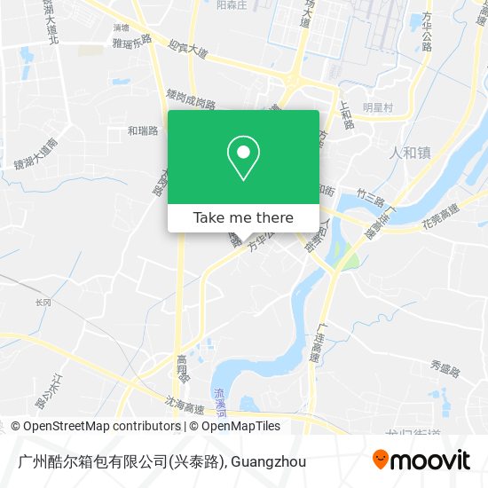广州酷尔箱包有限公司(兴泰路) map
