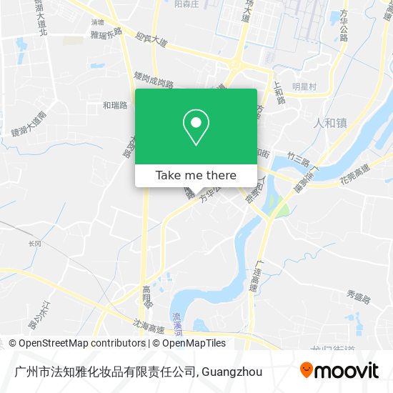 广州市法知雅化妆品有限责任公司 map